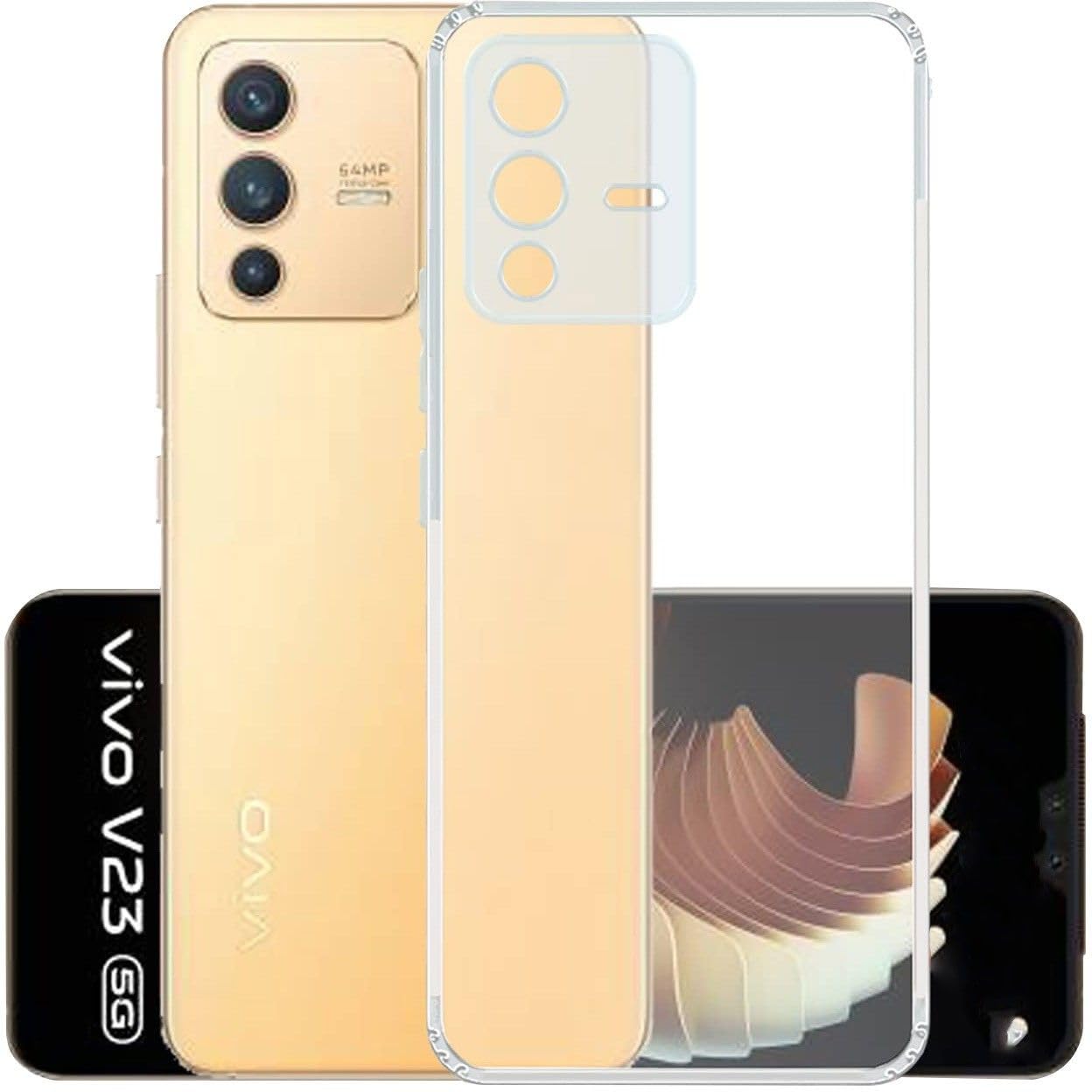 PLUGTECH TPU Ultra Hybrid Clear Camera Protection Back Cover Case for Vivo V23 Pro