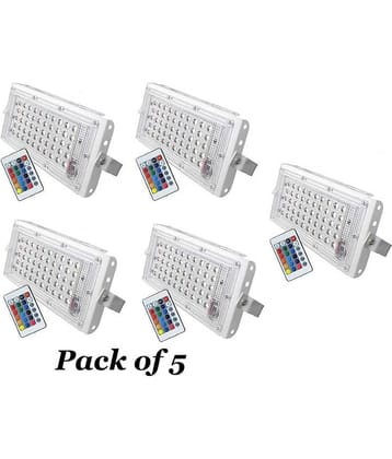 ZESTRUM RGB 50 Watts Flood Light ( Pack of 5 )