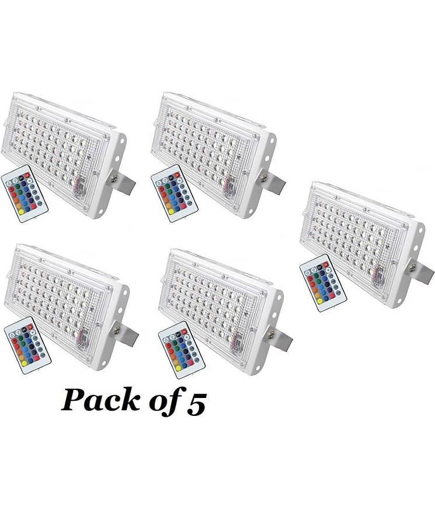 ZESTRUM RGB 50 Watts Flood Light ( Pack of 5 )