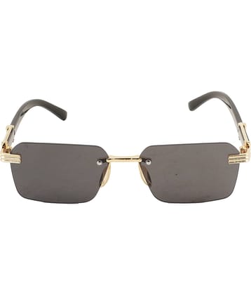 Bayberry Gold Rectangular Sunglasses ( Pack of 1 )