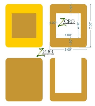 3 D Embossed Mantra Design Stickers 3 - A5 Size