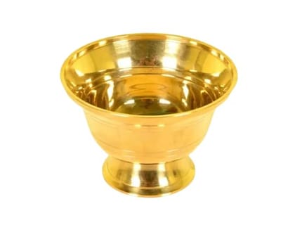 Gold Brass Oil Bowl Cup Katori For Puja