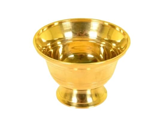 Gold Brass Oil Bowl Cup Katori For Puja