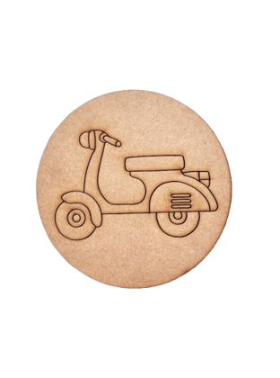 Dbeautify's DIY Scooter Pre-Marked MDF Base