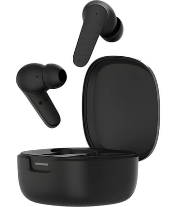 VEhop BUDS X Game Mode Bluetooth True Wireless (TWS) In Ear 32 Hours Playback Low Latency,Fast charging IPX4(Splash & Sweat Proof) Black