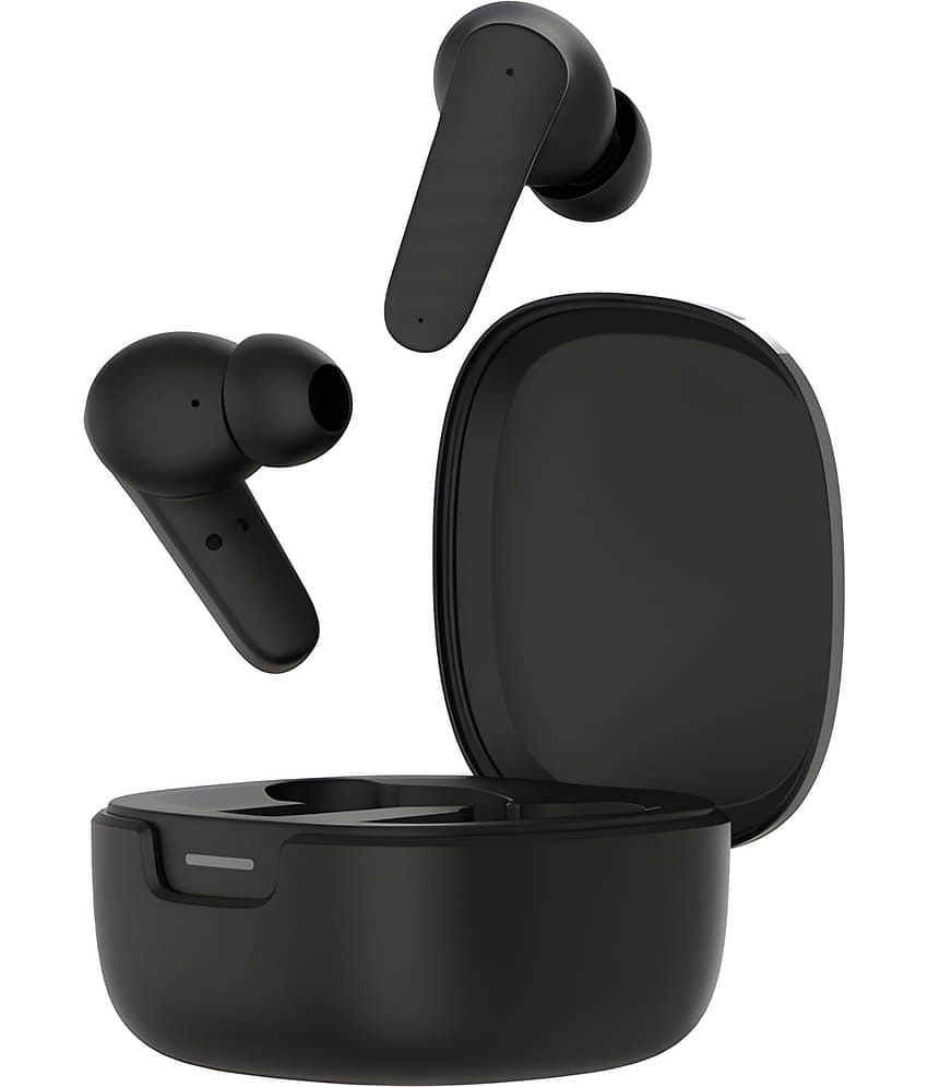 VEhop BUDS X Game Mode Bluetooth True Wireless (TWS) In Ear 32 Hours Playback Low Latency,Fast charging IPX4(Splash & Sweat Proof) Black