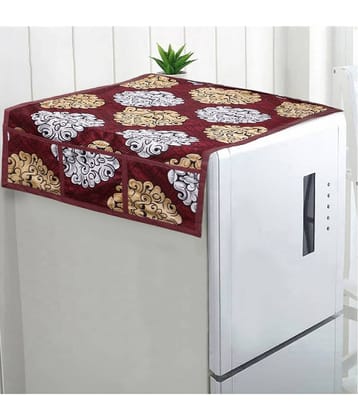 Polyester Fridge Top Cover 55x97 Cm (Pack of 1) - Multicolor