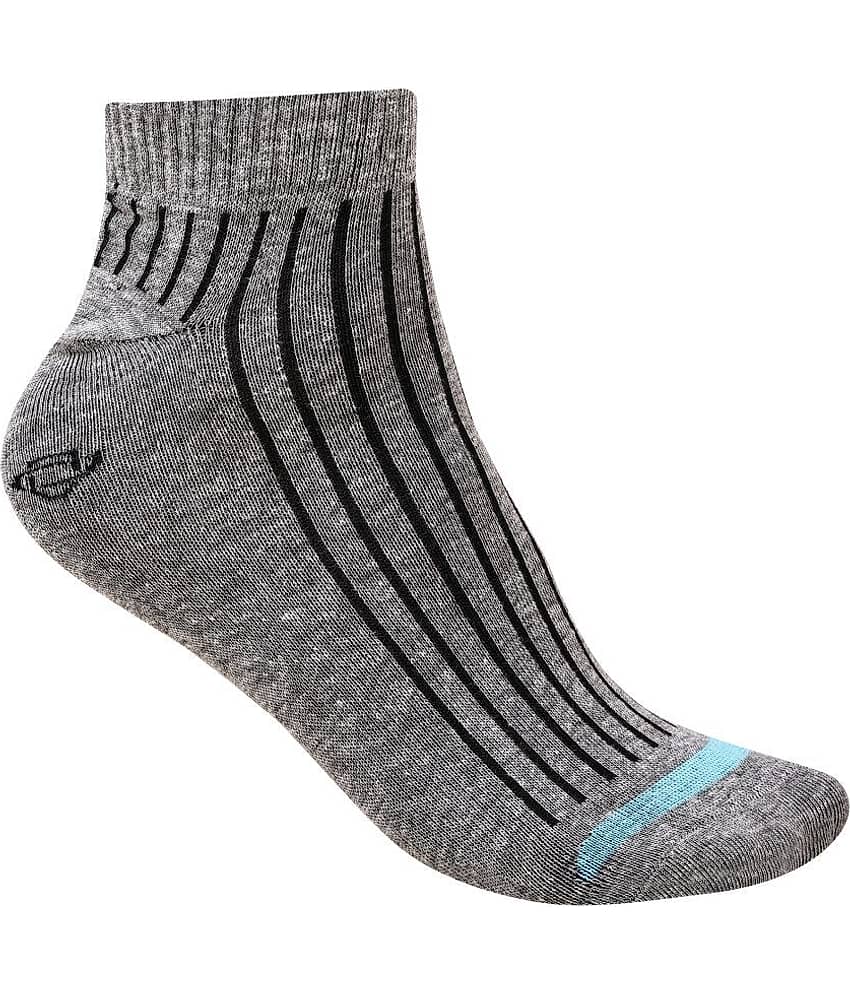 Dollar - Cotton Men's Striped Multicolor Ankle Length Socks ( Pack of 3 )
