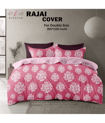 HIDECOR King Cotton Pink Traditional Duvet Cover