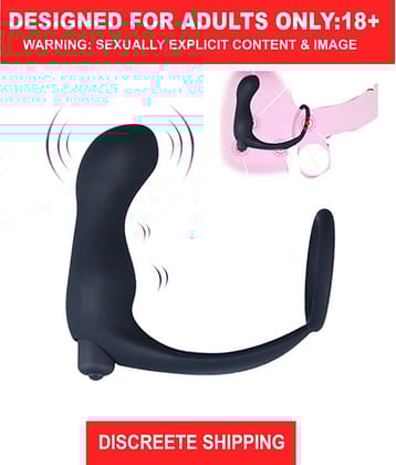 Adult Products 5 Mode With Penis Ring Sex Toys For Men Delay Ejaculation Prostate Massager Vibrating Anal Plug see toys for man butt plug women sexy toy low price