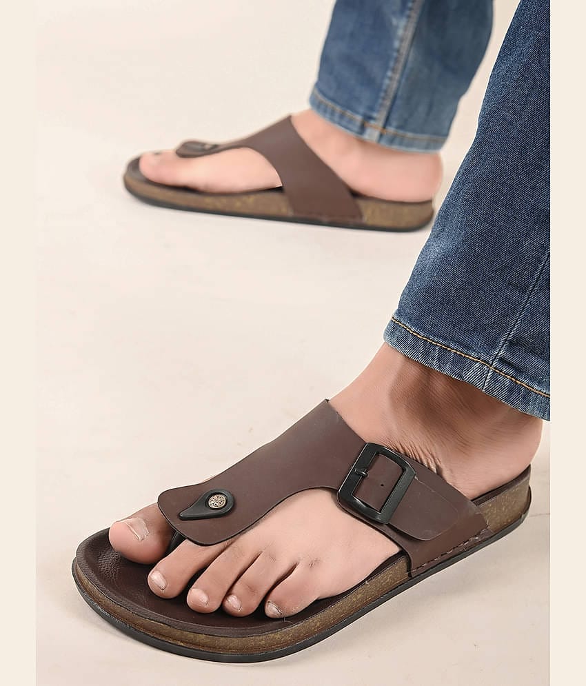 PRODOCK Brown Men's Daily Slipper