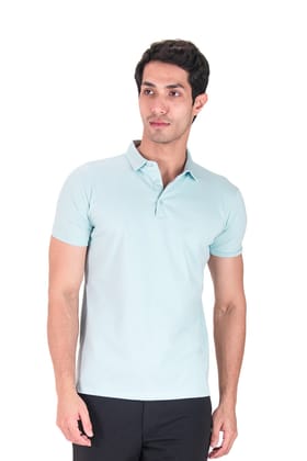 Fluid Cotton Polo - Glacier Blue-Glacier Blue / XS
