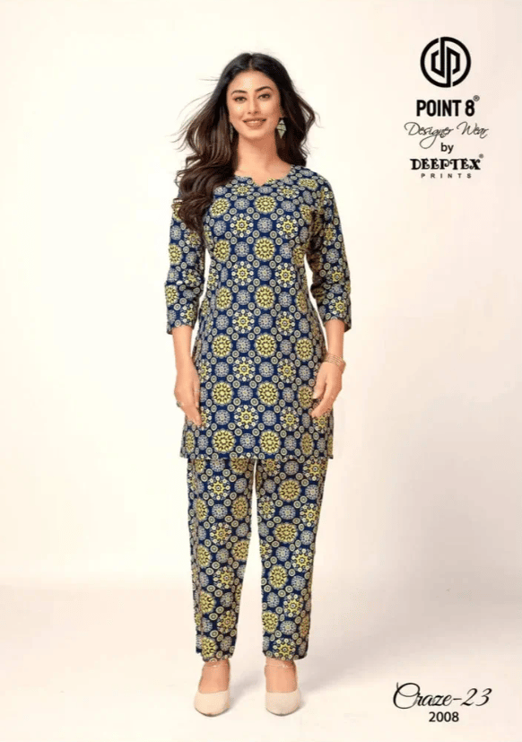 Craze 23 Deeptex Prints Co Ord Set