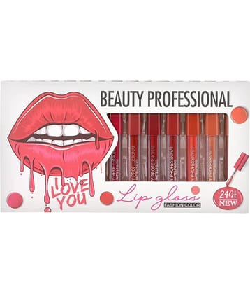 Lenon Beauty Professional Liquid Lipstick Pack of 12 (24 Hrs Stay) Lip Gloss