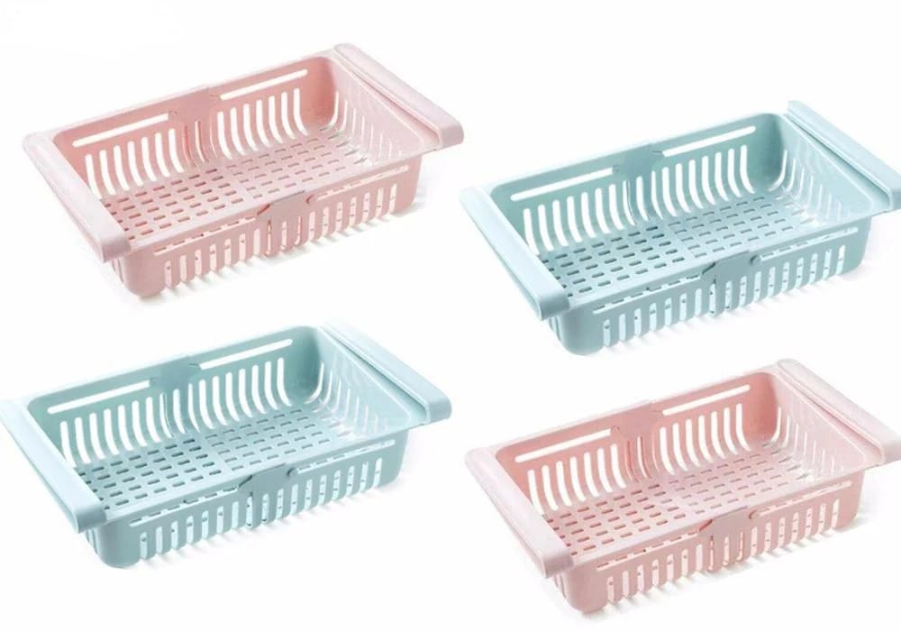 Fridge Organizer Drawer - Adjustable Fridge Storage Basket