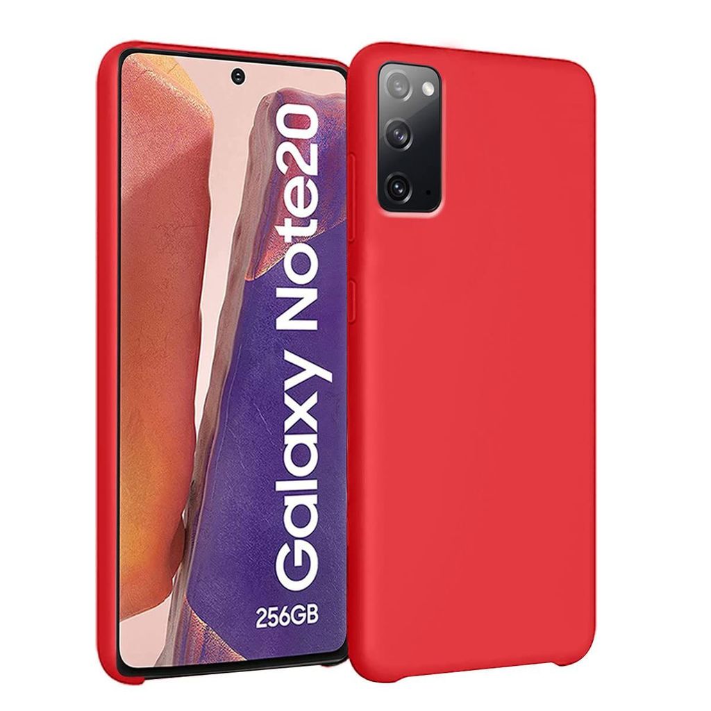 LIRAMARK Liquid Silicone Soft Back Cover Case for Samsung Galaxy Note 20