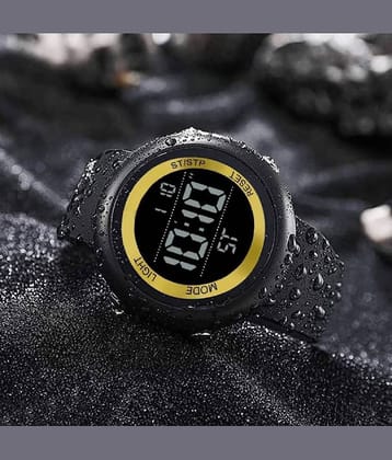 Renaissance Traders - Black PU Digital Men's Watch