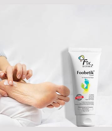 Fixderma Foobetik Cream, Foot Cream for Dry & Cracked Feet100g, (Pack of 1)