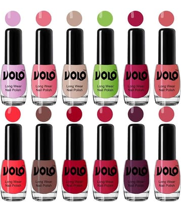 VOLO True Wear High Gloss Impresso Nail Polish Sets of 12  Multi Glossy 60 mL