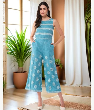 Pannkh - Multicolor 100% Cotton Regular Fit Women's Jumpsuit ( Pack of 1 )