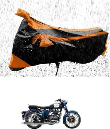 RONISH Bike Body Cover for Royal Enfield All Bike Models ( Pack of 1 ) , Orange