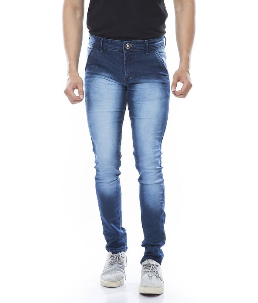 MOUDLIN - Dark Blue Denim Slim Fit Men's Jeans ( Pack of 1 )