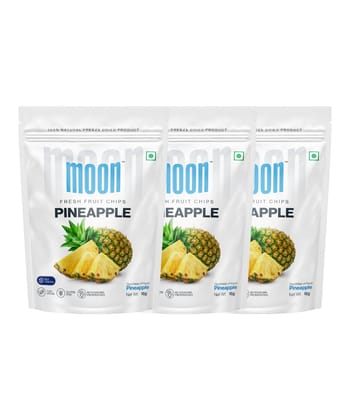 Moon Freeze Dried Pineapple Chips, 16 gm - Pack of 3