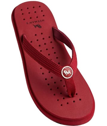 Neemans Maroon Men's Thong Flip Flop