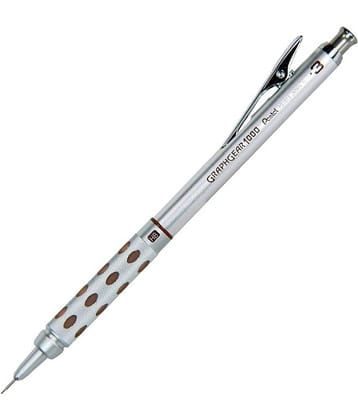 Pentel Arts Graphgear 1000 0.3Mm Premium Mechanical Pencil (Pg1013Epabp) Pencil (Silver)