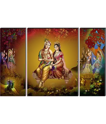 Saf Lord Radha Krishna ji Religious wall hanging MDF Painting