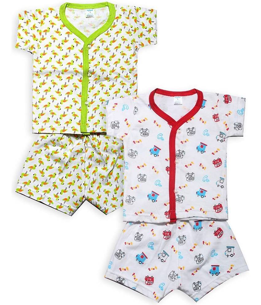 INFANT Unisex for Baby 100% Cotton T Shirts & Shorts ( Multi )