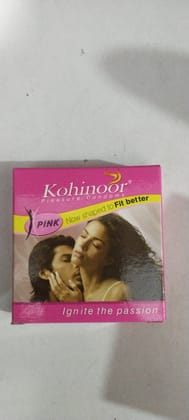 Kohinoor Pleasure condoms Pink now shaped to fit better 