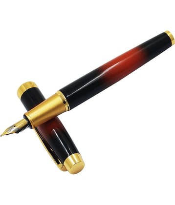 Auteur Orange Medium Line Fountain Pen ( Pack of 1 )
