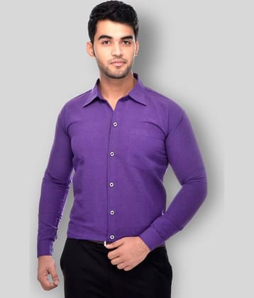 DESHBANDHU DBK - Purple Cotton Regular Fit Men's Formal Shirt (Pack of 1)