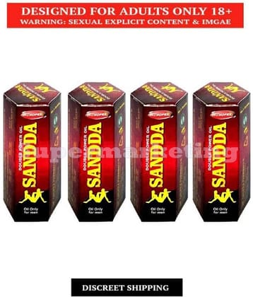 Supermarketing DOUBLE POWER SANDA Oil for Sexual Stamina 15 ml Pack of 4