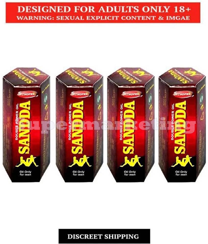 Supermarketing DOUBLE POWER SANDA Oil for Sexual Stamina 15 ml Pack of 4