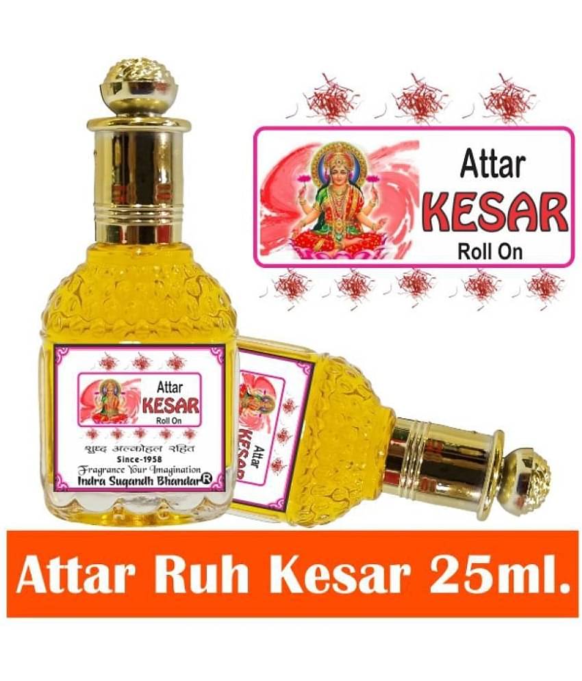 INDRA SUGANDH BHANDAR - Kesar Attar For Laxmi Pujan Attar For Men & Women 25ml Pack Of 1