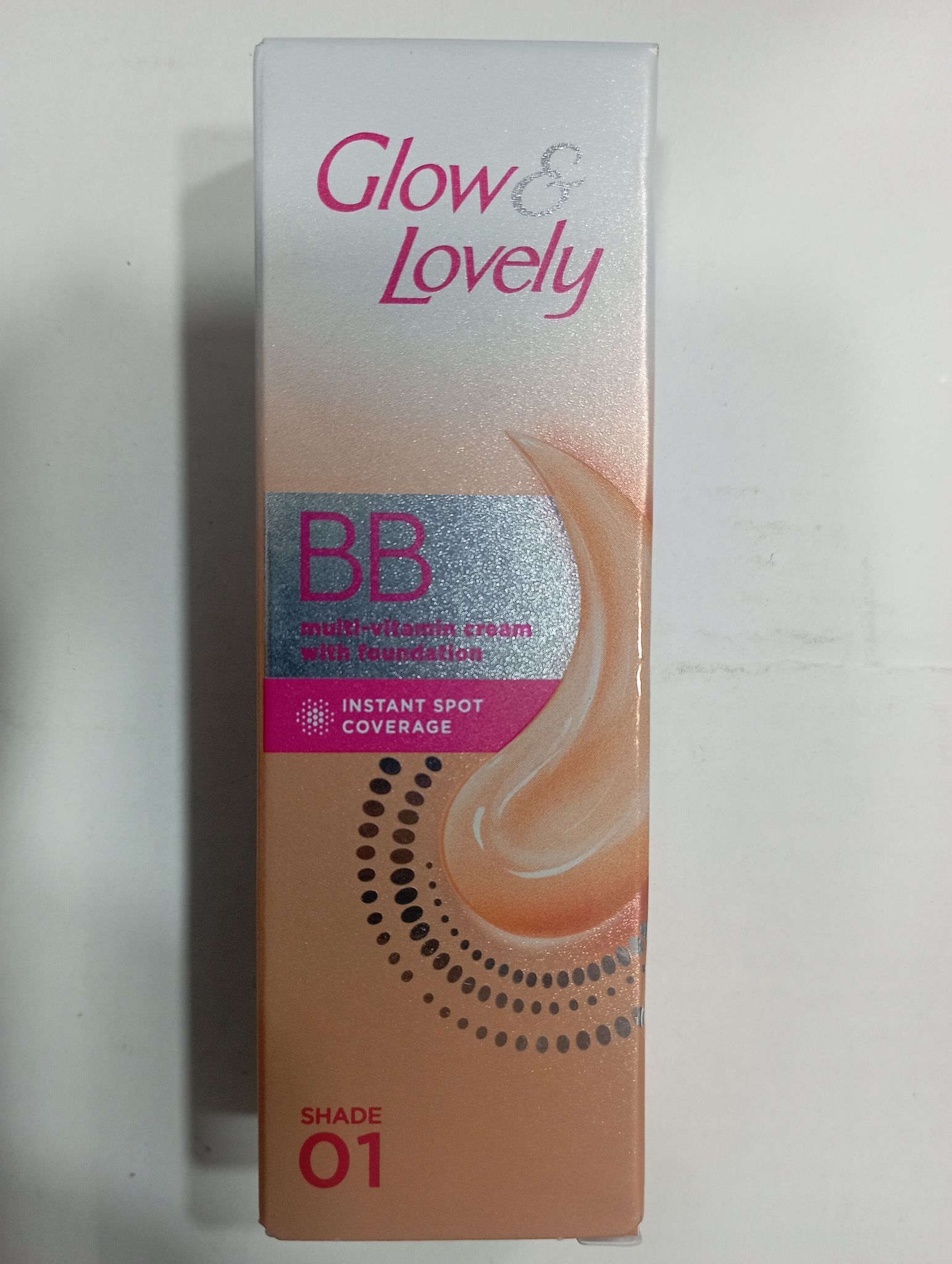 Glow& Lovely Bb Multi-vitamin cream With foundation Instant spot Coverage Shade 01 