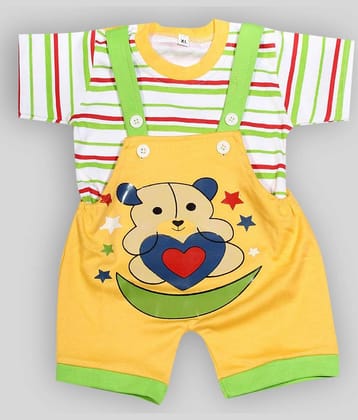 Babeezworld Pack of 1 Baby Boys Cotton Dungaree Sets ( Multi )
