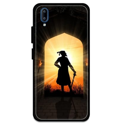 Shivaji Maharaj - Glossy Metal Silicone Case For Vivo Models-Vivo Y91I