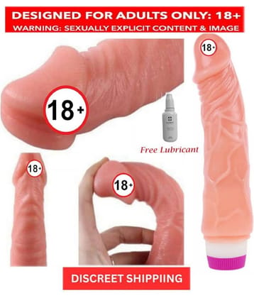 Adam  9inch Long  Realistic Life Like Thick Strong Vibrating  Waterproof Dildo Vibrator For Women Men - Pink BY-CRAZYNYT
