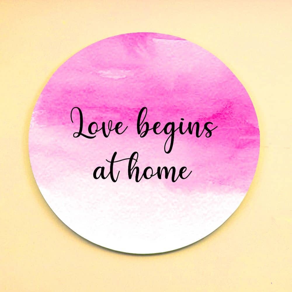 Handpainted Customized Name Plate - Pink Ombre