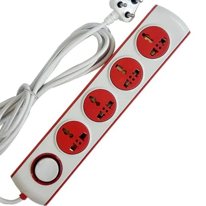 TecSox 4 Pin Extention Board  | 2.7 m length with Fuse and International Sockets TecSox 4 Pin Extention Board  | 2.7 m length with Fuse and International Sockets - Default Title