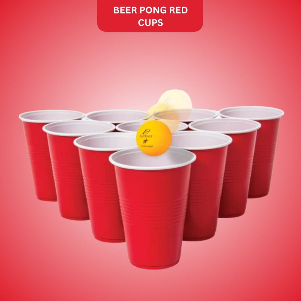 Beer Pong Cups Red - 20PC - Party and Festive Needs | Buy online on ZillyBuy