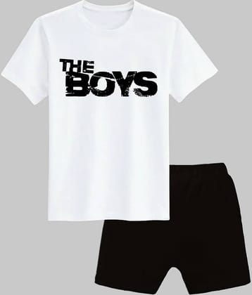 COOLTEES4U Pack of 1 Boys Polyester T-Shirt & Shorts Set ( Multicolor )