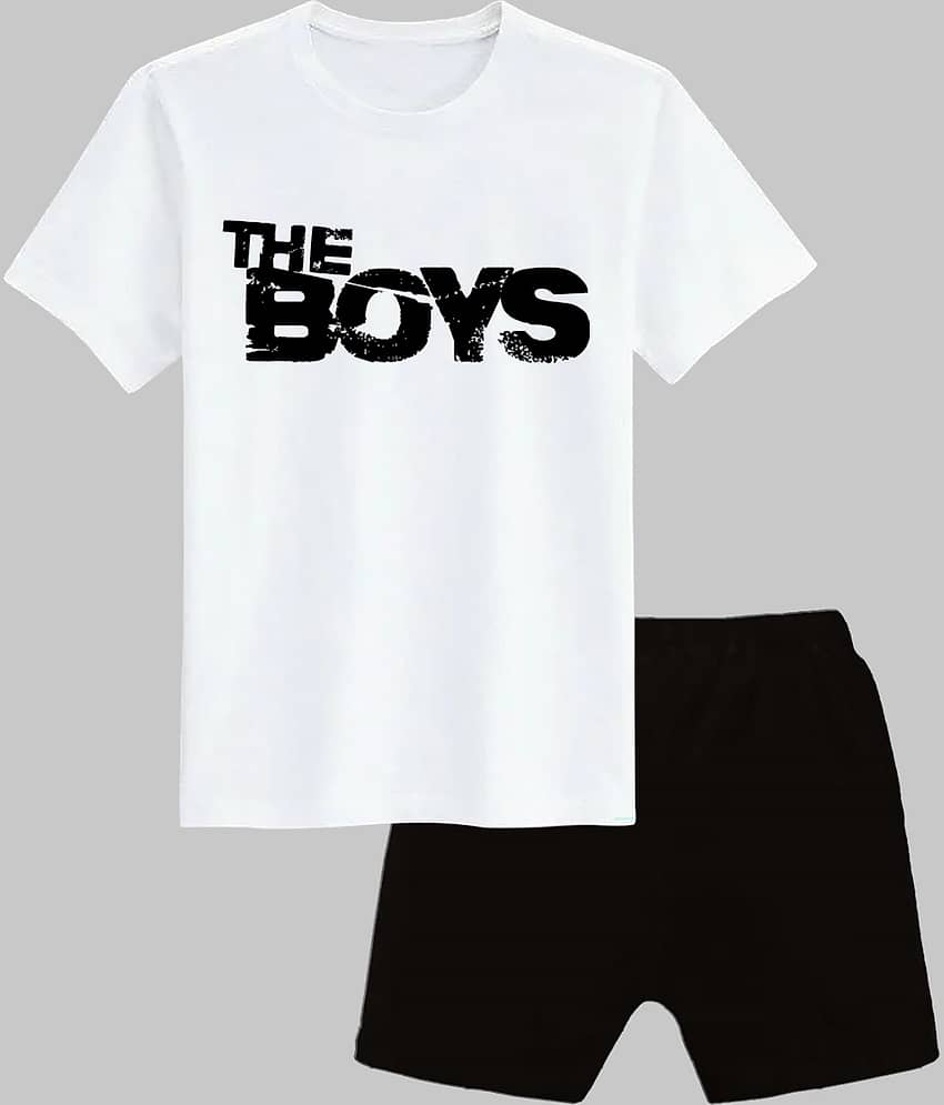 COOLTEES4U Pack of 1 Boys Polyester T-Shirt & Shorts Set ( Multicolor )