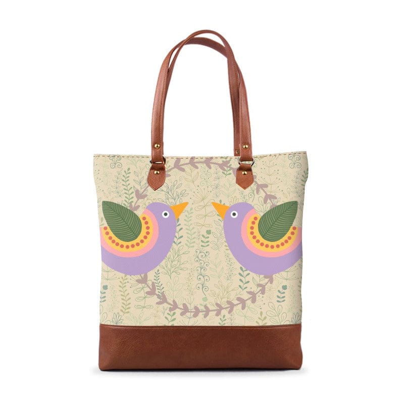 Tribal Birds Tall Tote Bag