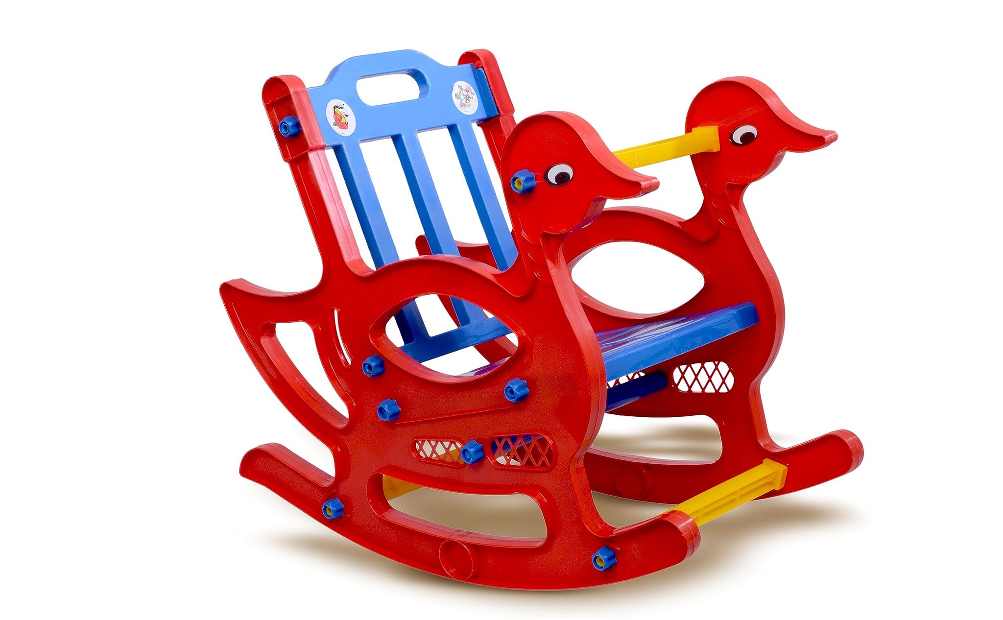 Supreme Furniture Duck Set of 1 Chair Colorful Rocking Plastic Chair for Kids - Fun and Comfort