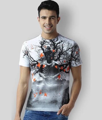 Huetrap Pack of 1 Cotton Regular Fit Men's T-Shirt ( White )