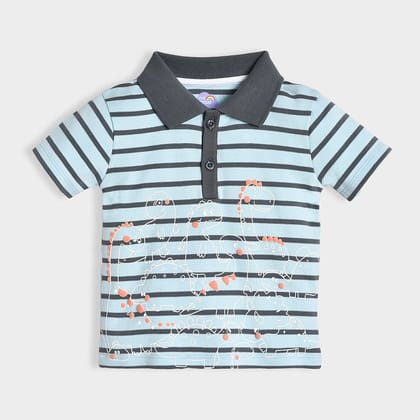 Dinomite Printed Spiky T-shirt Blue-3-4 Y / Blue